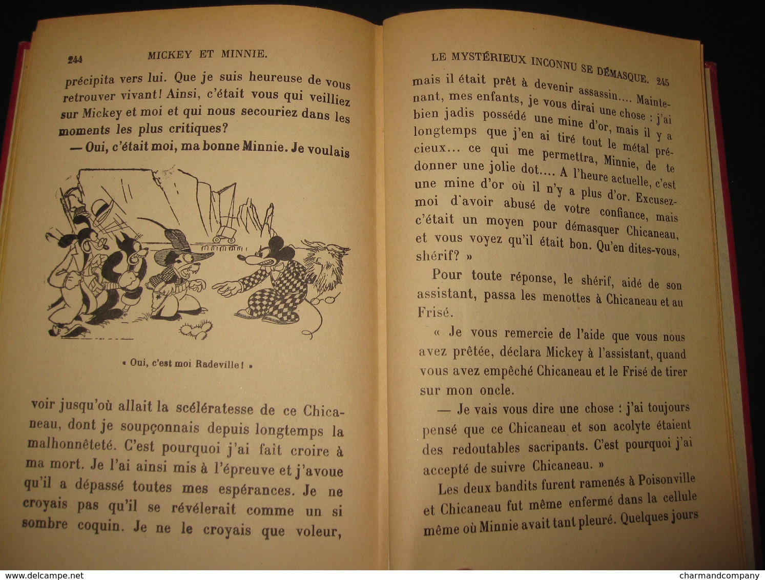 MICKEY ET MINNIE - French Bibliothèque Rose Illustrée - Hachette 1932 - Walt Disney / Magdeleine du Genestoux - 11 scans