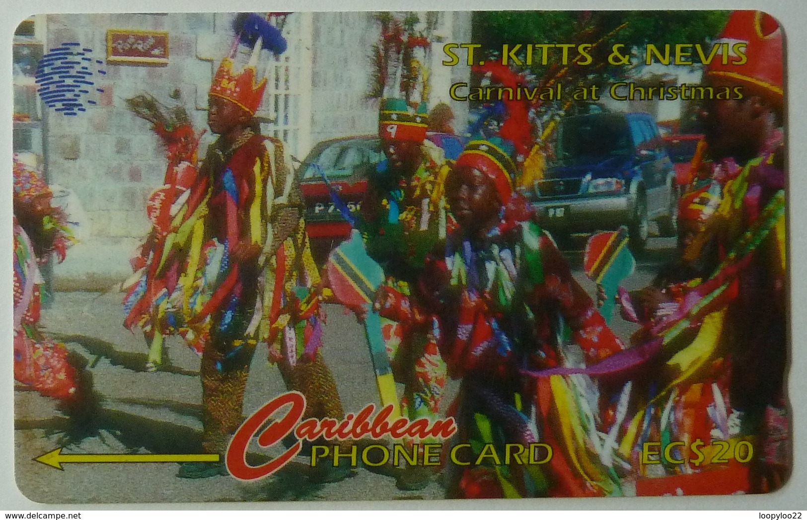 ST KITTS & NEVIS - GPT - Carnival Christmas - STK-197B - 197CSKBB - $20 - 5000ex - Used - St. Kitts & Nevis