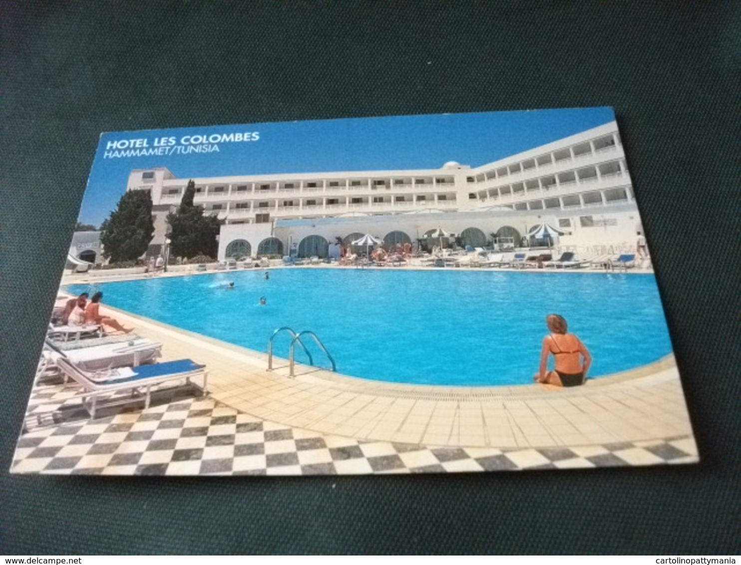 STORIA POSTALE  FRANCOBOLLO TUNISIA HOTEL LES COLOMBES HAMMAMET TUNISIENNE PIN UP - Tunisia