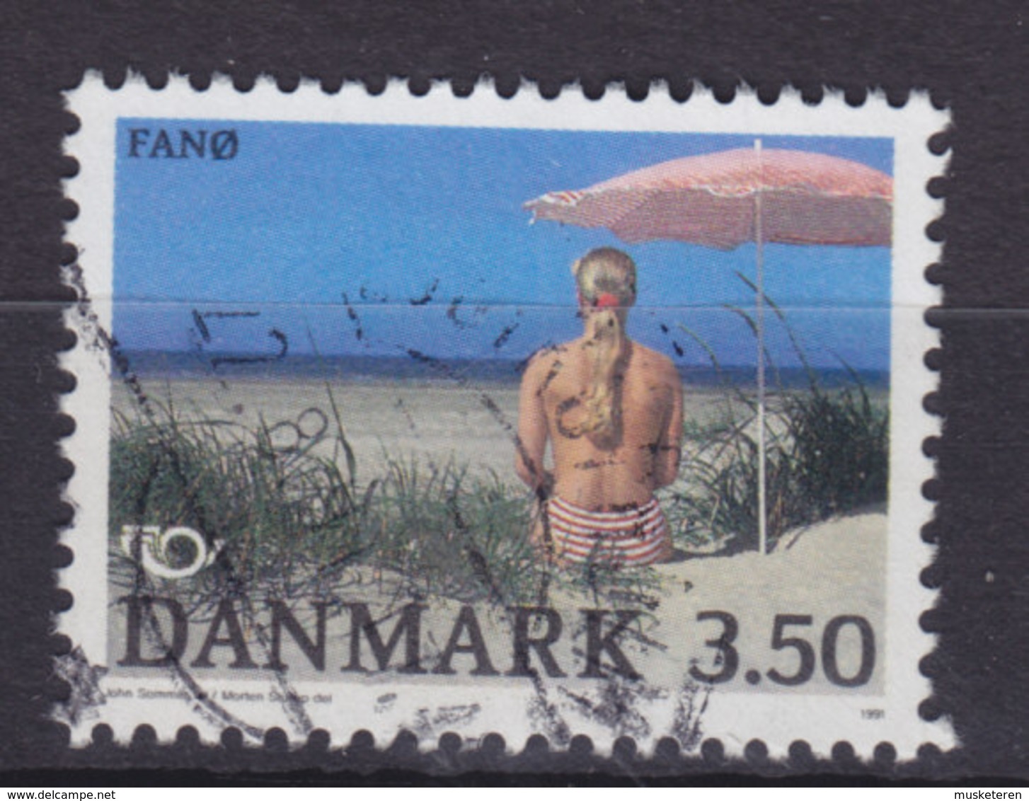 Denmark 1991 Mi. 1003  3.50 Kr NORDEN Nordia Issue Tourismus Badestrand Auf Der Insel Fanø - Gebraucht