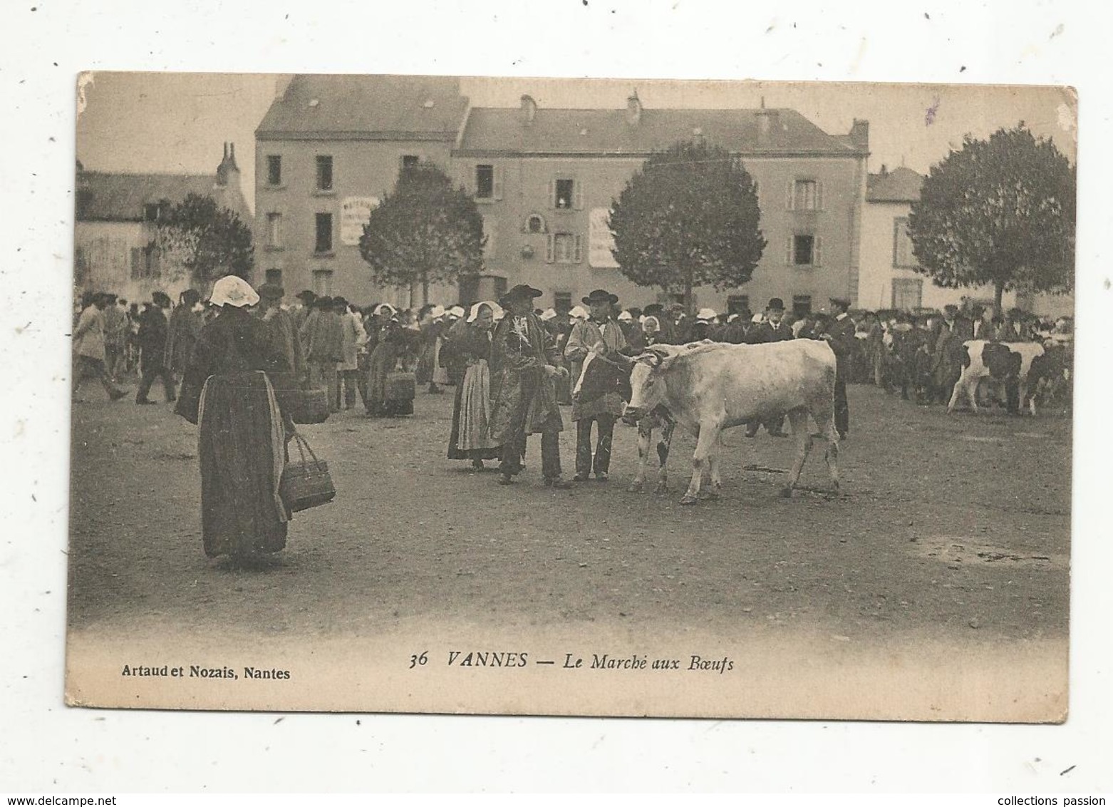 Cp , Commerce , Marché Aux Boeufs ,  56 ,  VANNES , Vierge - Marchés