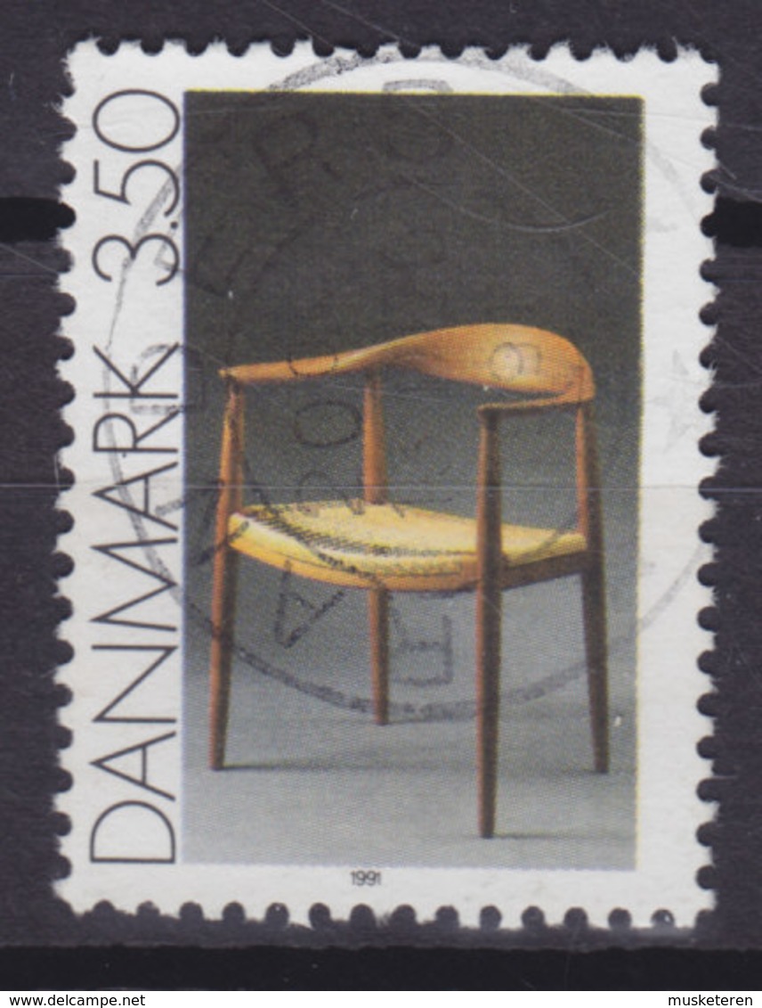 Denmark 1991 Mi. 1007  3.50 Kr Gebrauchskunst Stuhl Chair Von Hans J. Wegener - Usado