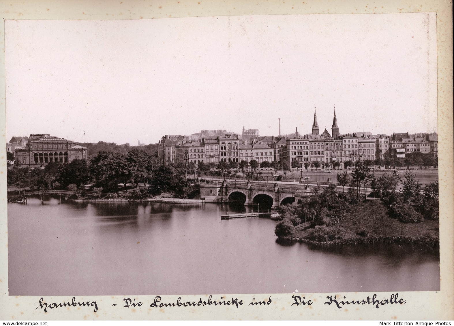 Albumen Photograph - Hamburg GERMANY - C.1890s (24 X 16cm) - Anciennes (Av. 1900)