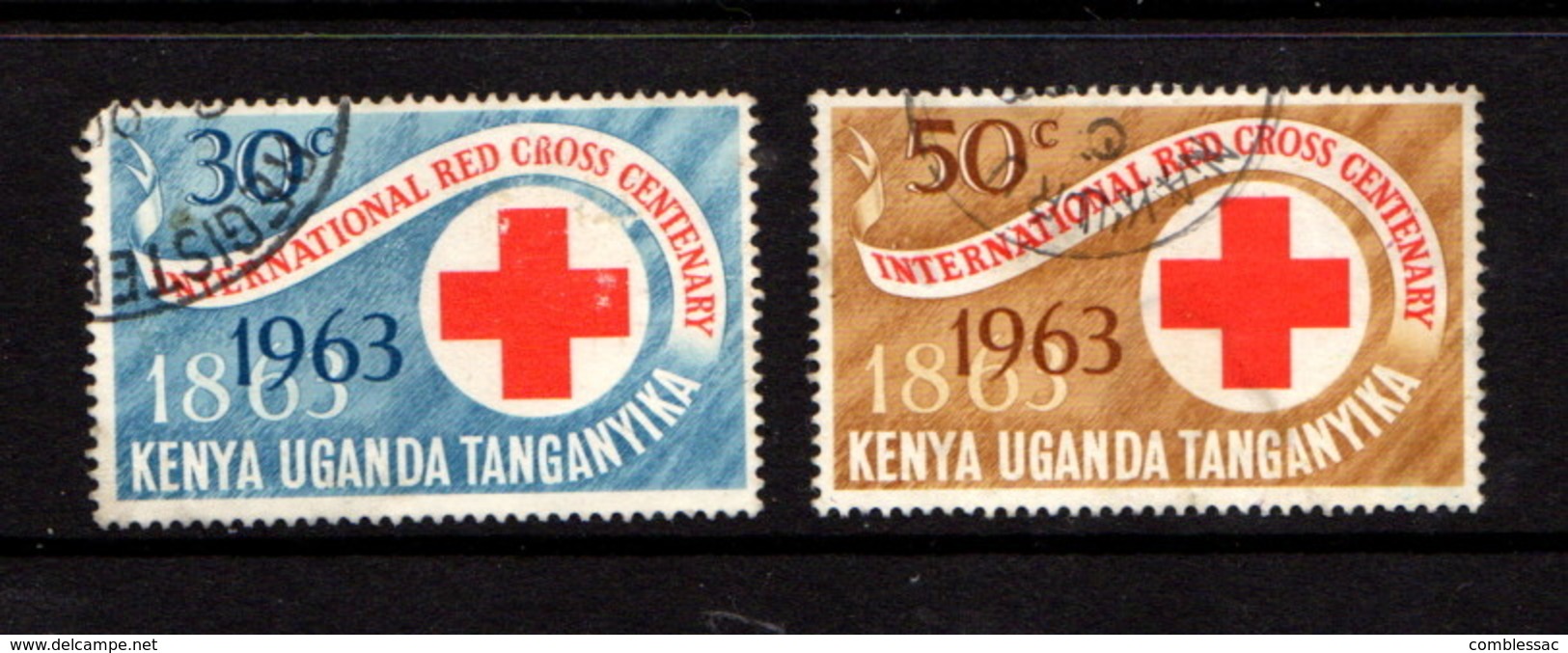 KENYA  UGANDA  TANGANYIKA    1963    Centenary  Of  Red  Cross  Set  Of  12    USED - Kenya, Uganda & Tanganyika