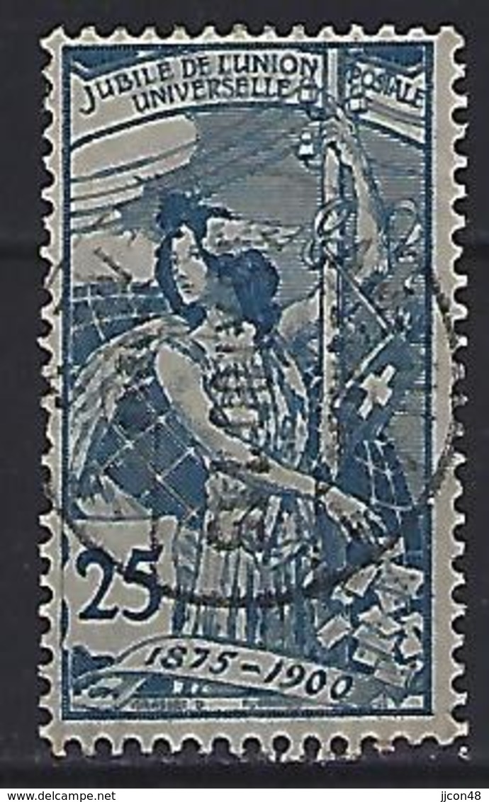 Switzerland 1900 25th Ann. Of UPU  Mi.75 (Plate 1) - Used Stamps