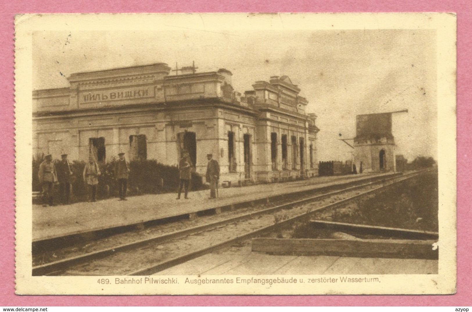 Lituanie - PILWISCHKI - Bahnhof - Feldpost - Guerre 14/18 - Lituanie