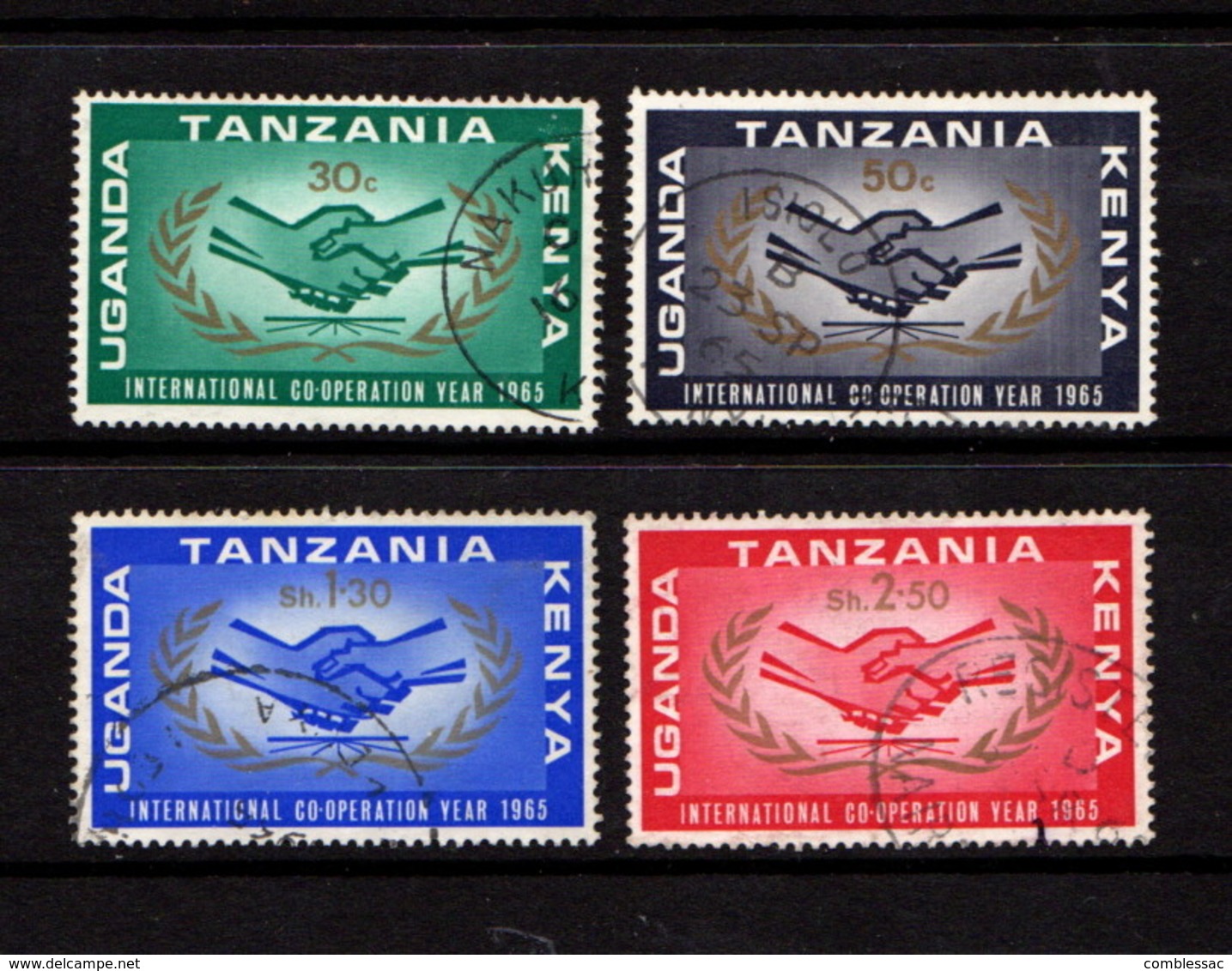 KENYA  UGANDA  TANZANIA    1965    ICY    Set  Of  4    USED - Kenya, Uganda & Tanzania