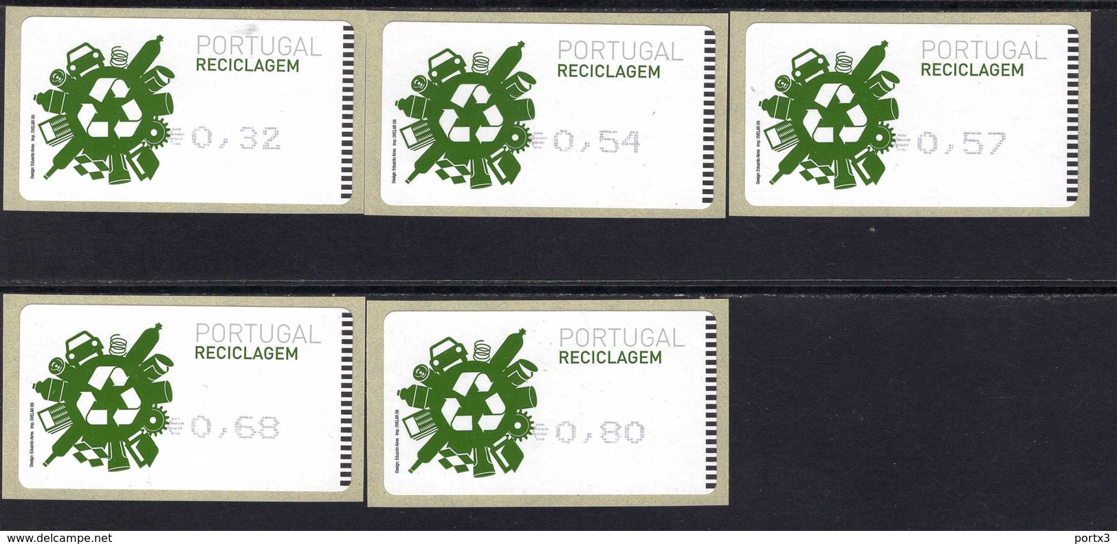 66 Recycling (2) ** Postfrisch, MNH, Neuf - Automatenmarken [ATM]