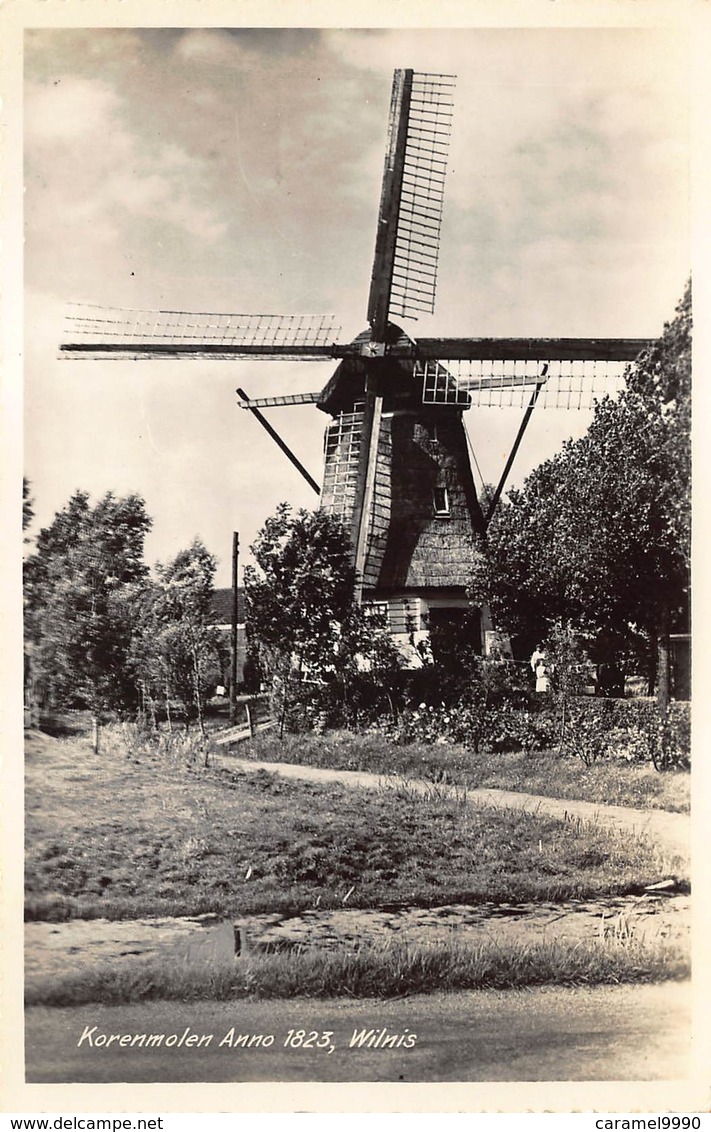 Windmolen Molen Windmill Moulin à Vent  Korenmolen Anno 1823 Wilnis     Echte Fotokaart     L 593 - Windmolens