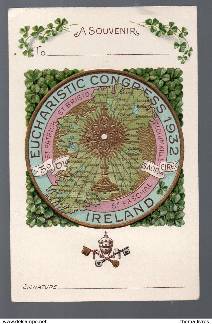 Carte Postale : A SOUVENIR EUCHARISTIC CONGRESS   1932 (PPP19758) - Autres & Non Classés