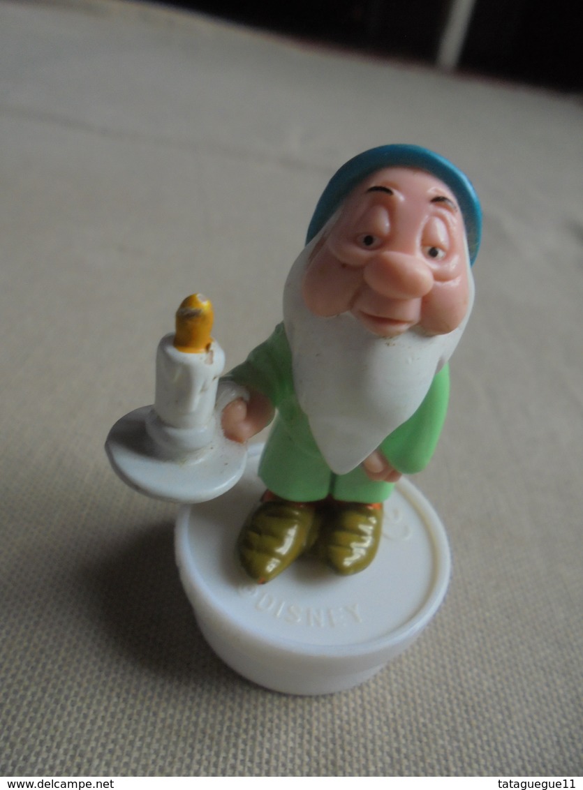 Vintage - Figurine Disney Nain De Blanche-Neige Bouchon Smarties Nestlé - Disney