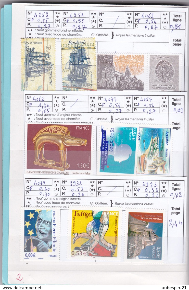 Carnet à Choix Déstockage  (173 Pièces 45% Issus De Blocs Voir Les Photos) 132€ Faciale - Unused Stamps
