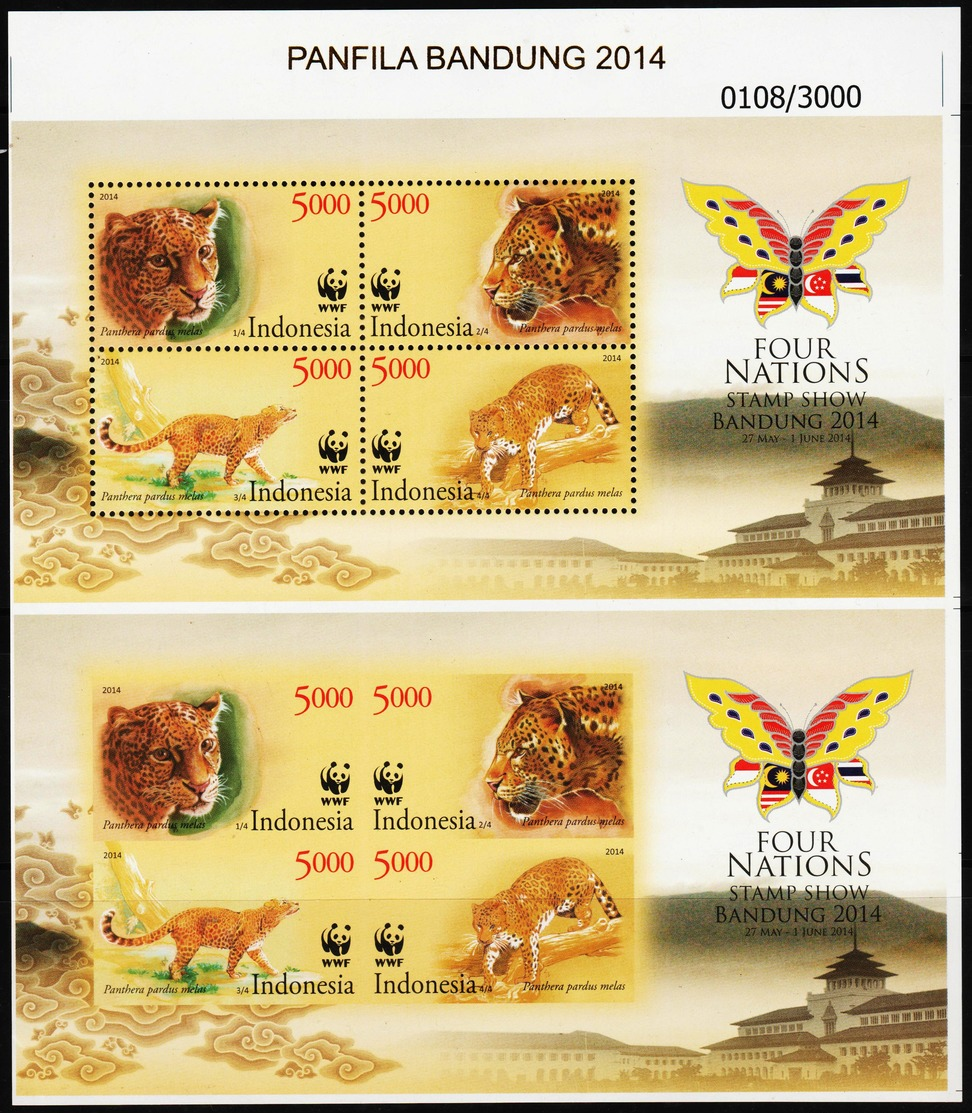 Ref #2510 Indonesia 2014 WWF - Four Nations Stampshow - Bandung, Indonesia - Indonesia