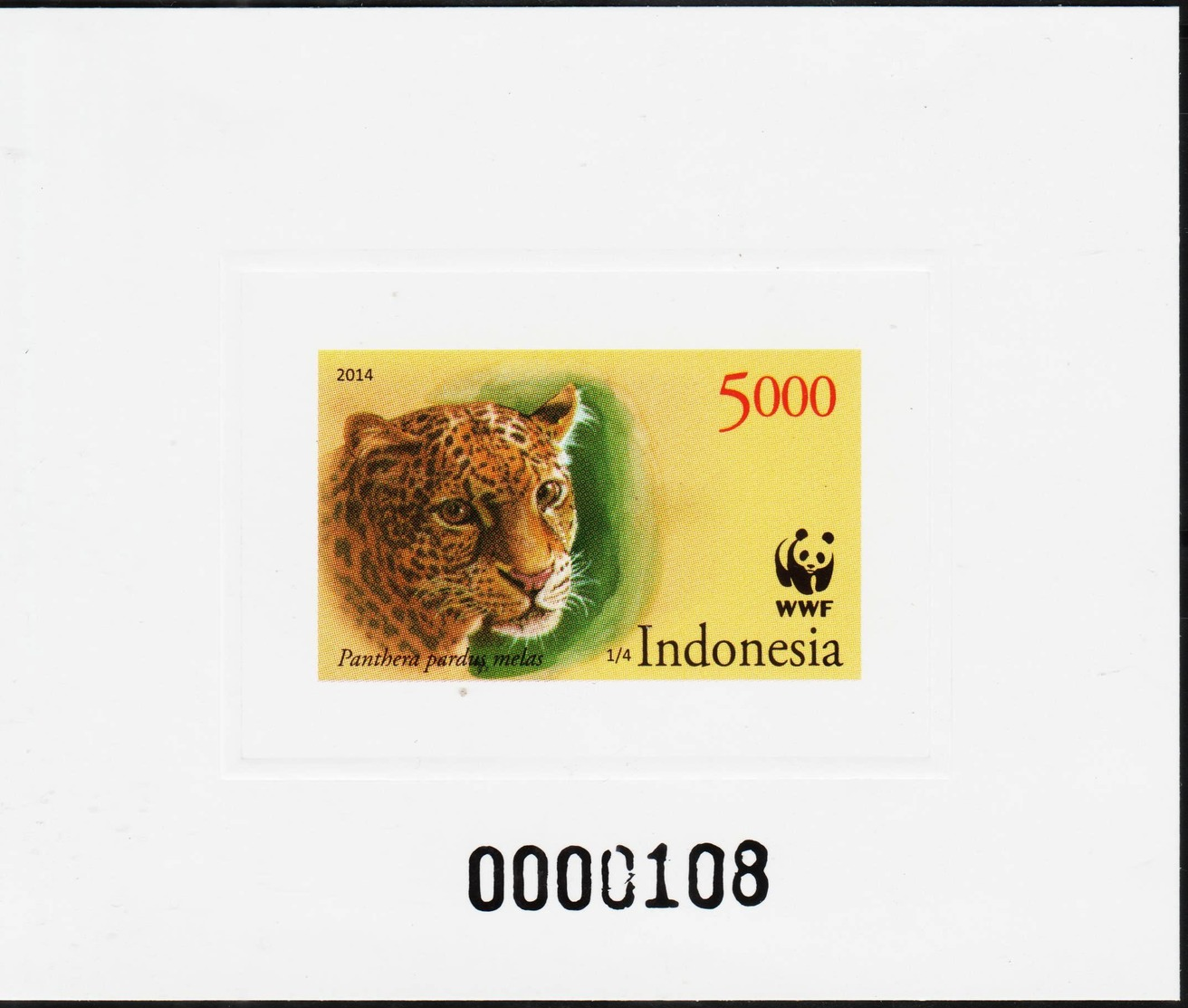 Ref #2510 Indonesia 2014 WWF - Four Nations Stampshow - Bandung, Indonesia - Indonesia