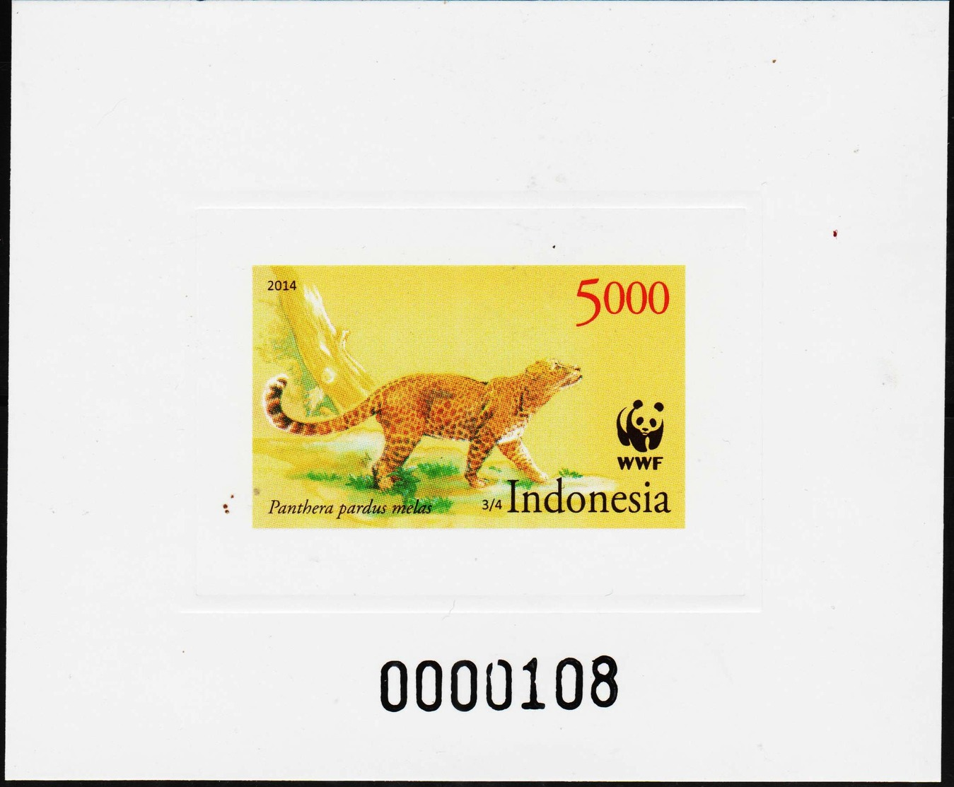 Ref #2510 Indonesia 2014 WWF - Four Nations Stampshow - Bandung, Indonesia