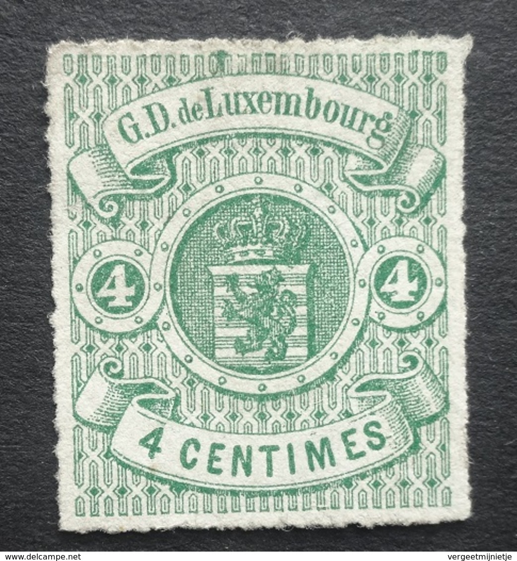 LUXEMBURG   1865    Nr. 15    Niet Gebruikt  (*)     CW  50,00 - 1859-1880 Wapenschild