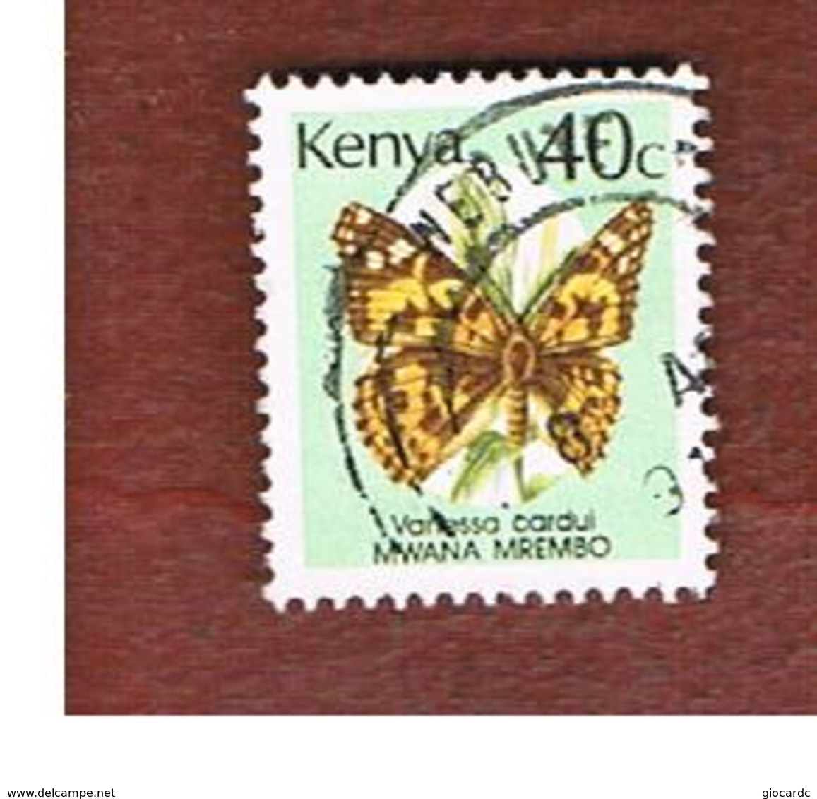 KENYA  -  SG 436  -   1988  BUTTERFLIES:  PAINTED LADY -  USED° - Kenya (1963-...)