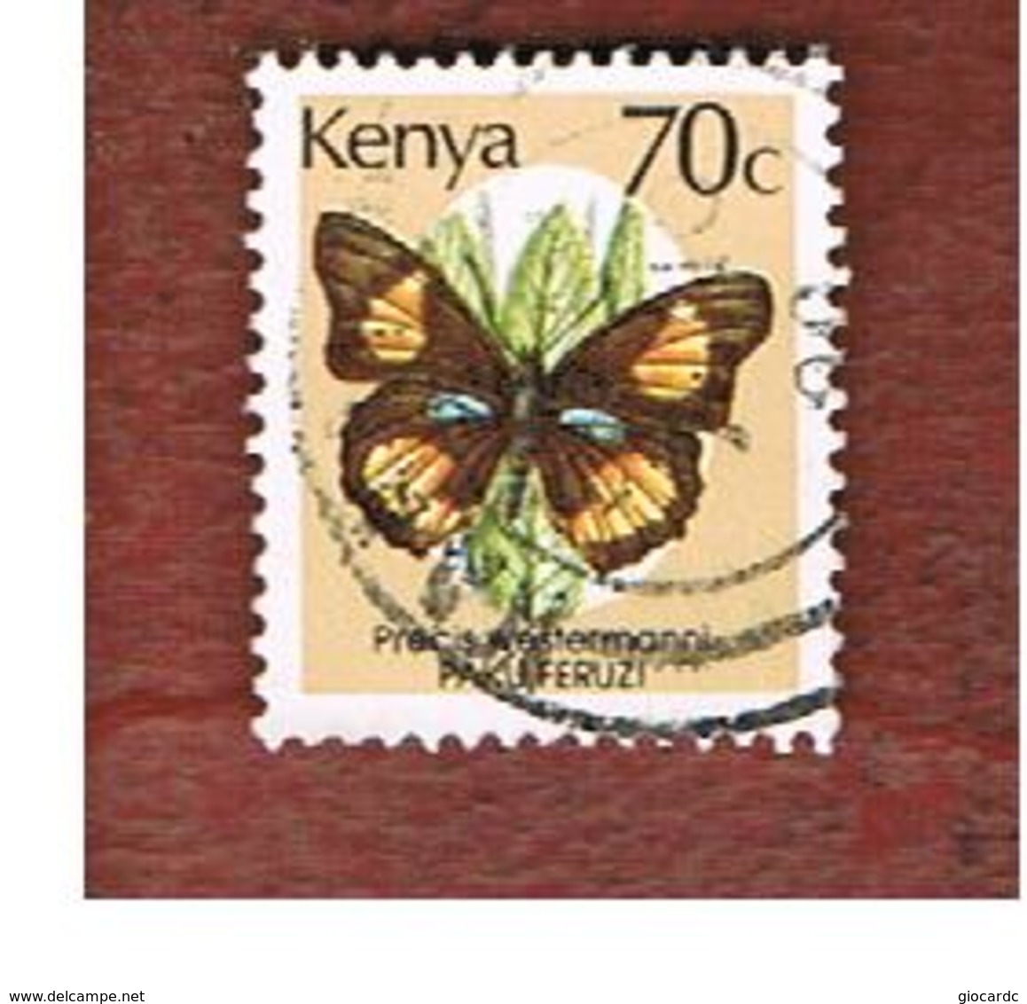 KENYA  -  SG 438  -   1988  BUTTERFLIES: PRECIS WESTERMANNI -  USED° - Kenia (1963-...)