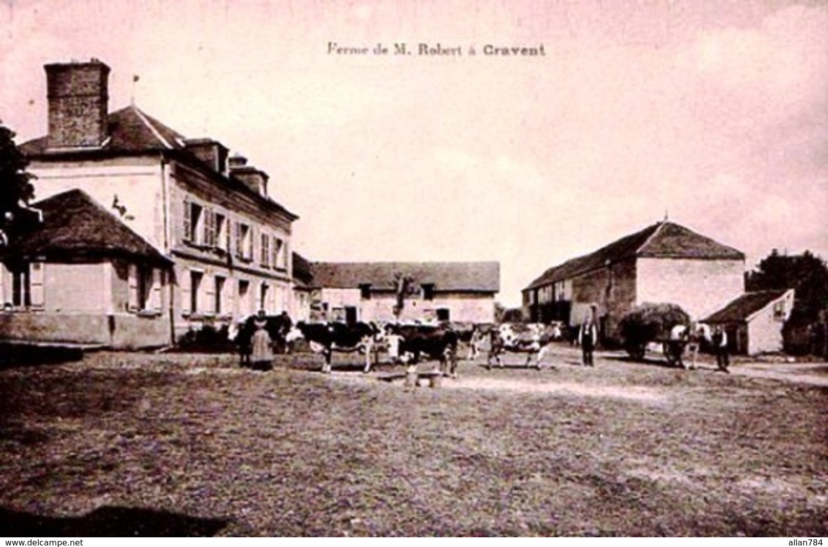 78 - SUPERBE CPA CRAVENT - FERME DE Mr ROBERT - ADHERENTE A LA SCVC - VOIR PHOTO ET NOTICE - ETAT EXC - - Sonstige & Ohne Zuordnung