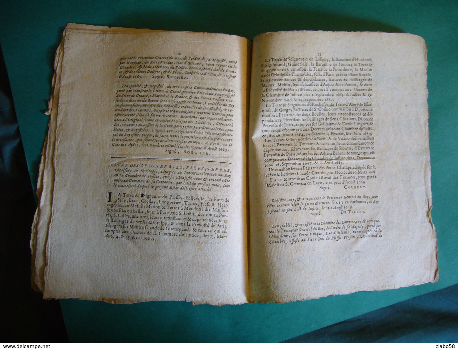 1669 EDICT DU ROY LUIGI XIV   RE DI FRANCIA E DI NAVARRA