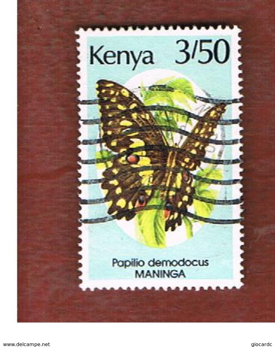 KENYA  -  SG 444  -   1988 BUTTERFLIES: PAPILIO DEMODOCUS -  USED° - Kenia (1963-...)