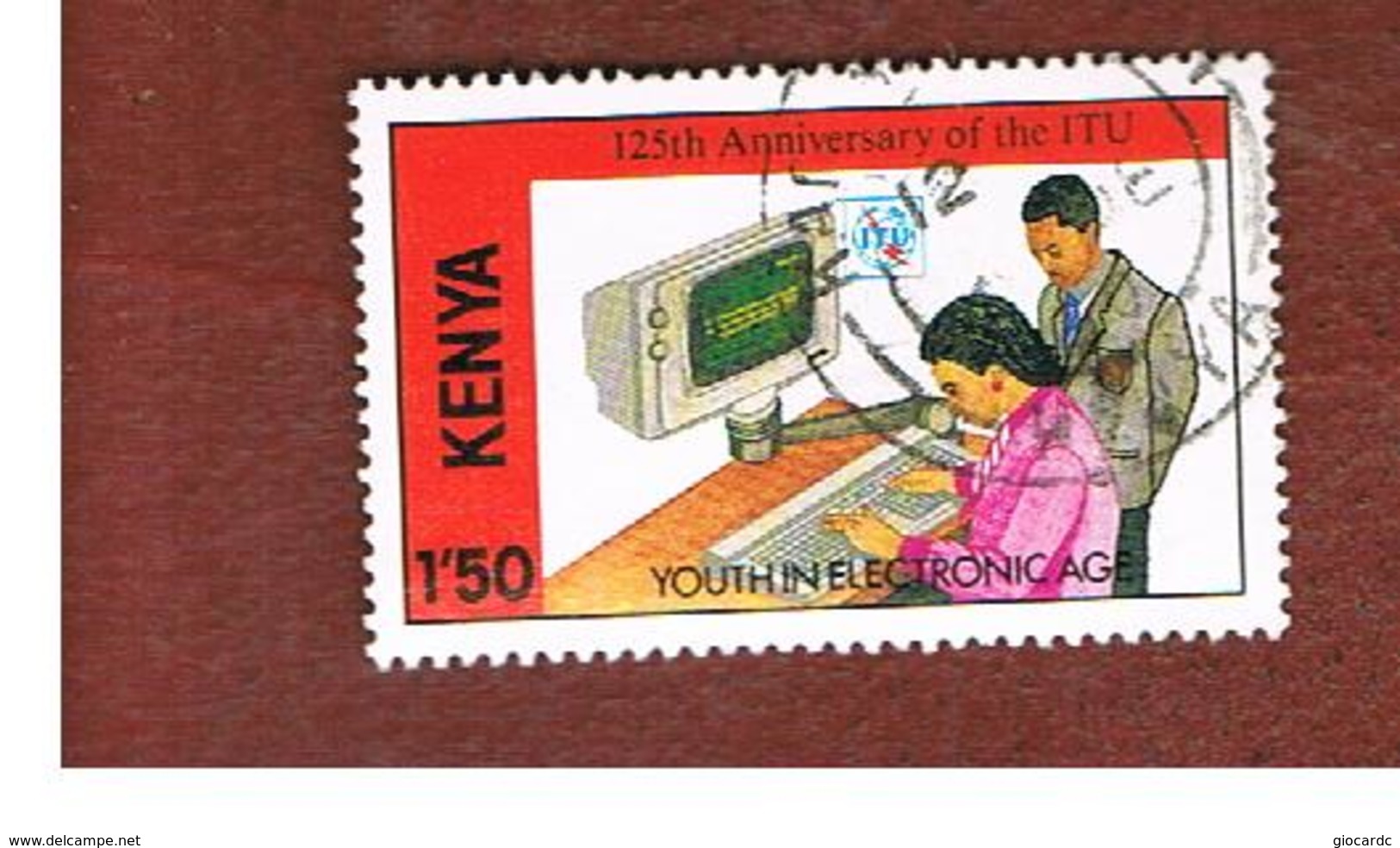 KENYA  -  SG 541  -   1990  U.I.T.: COMPUTER      -  USED° - Kenia (1963-...)