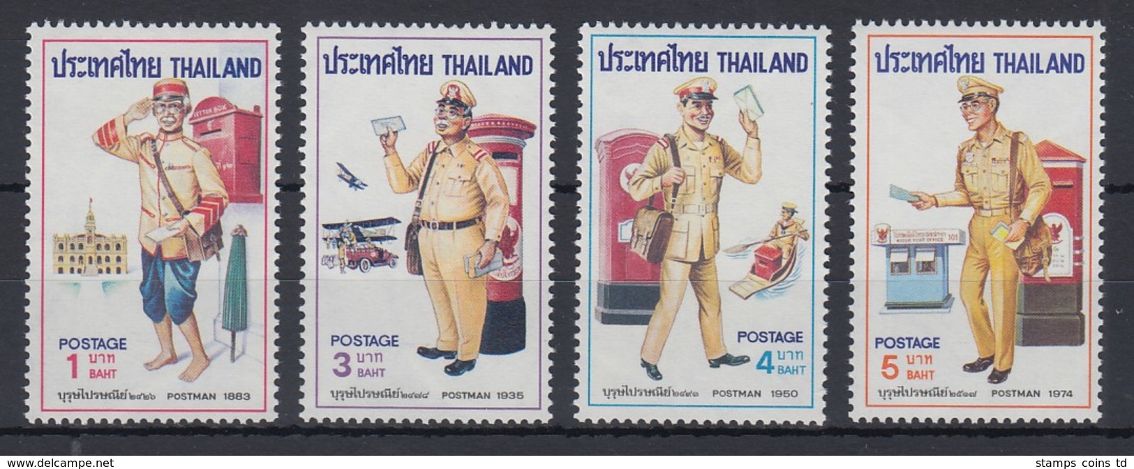 Thailand 1976 Briefträger-Uniformen Satz Mi.-Nr. 813-16 **/ MNH - Thailand