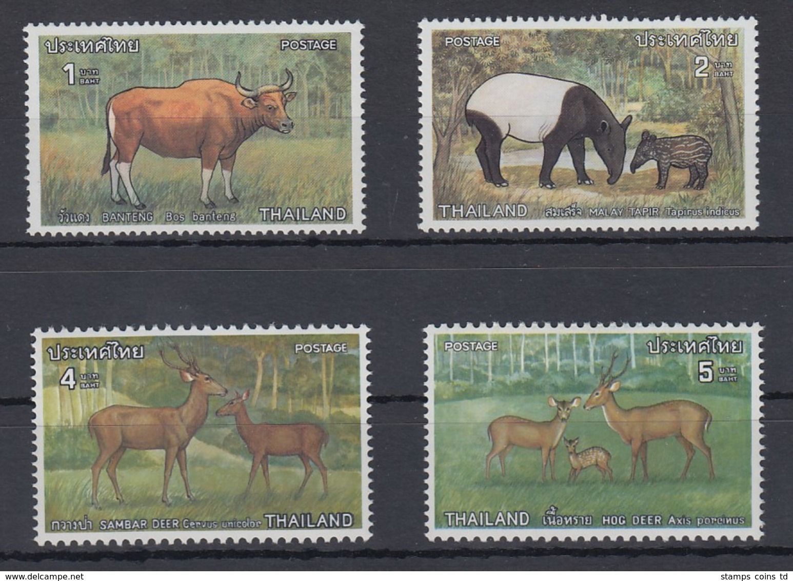 Thailand 1976 Tierschutz Satz Mi.-Nr. 827-830 **/ MNH - Thailand