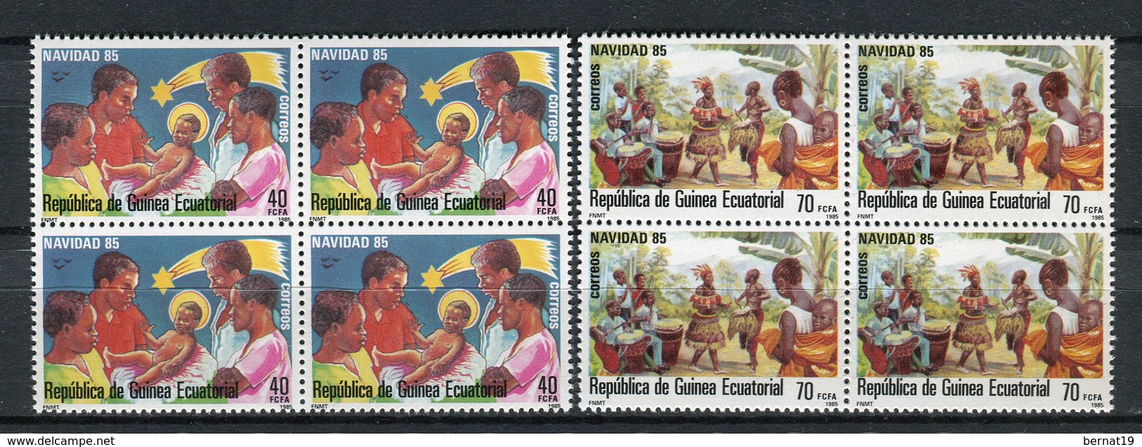 Guinea Ecuatorial 1985. Edifil 71-72 X 4 ** MNH. - Guinea Ecuatorial