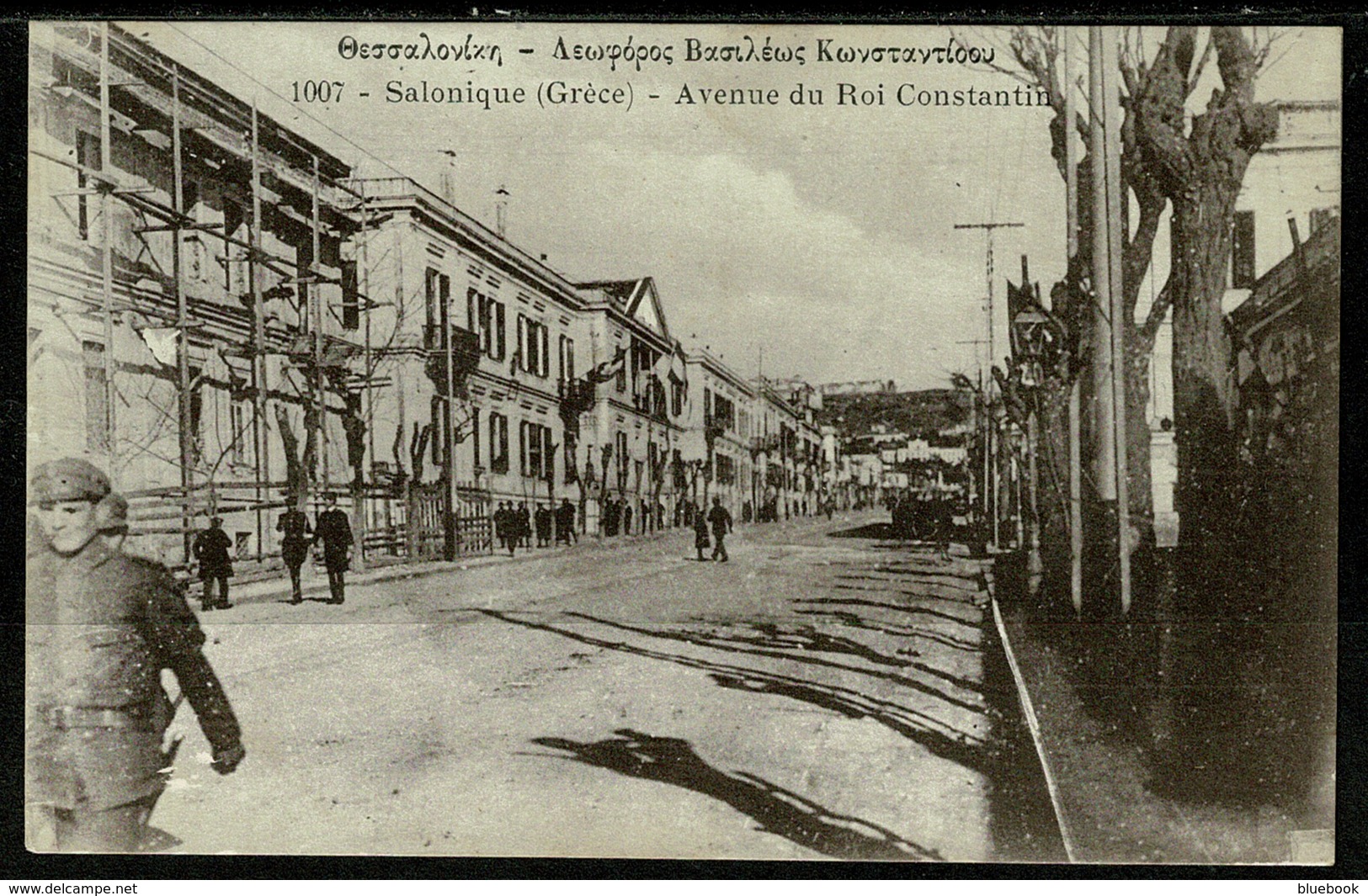 Ref 1321 - Early Postcard - Avenue Du Roi Constantin Salonique Salonica Thessaloniki Greece - Griekenland