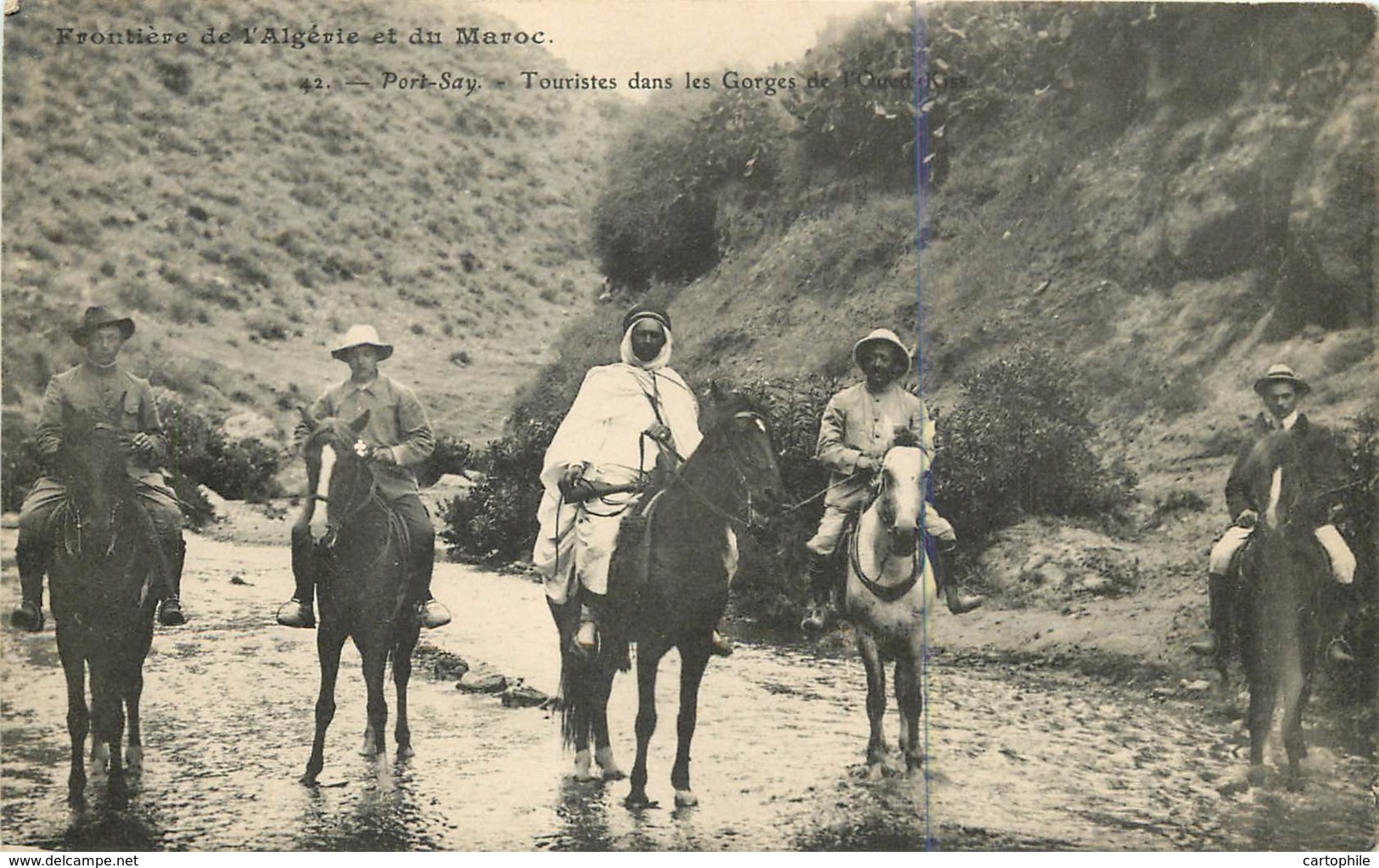 Algérie - Frontière Algerie / Maroc - Port Say - Touristes Dans Les Gorges De L'Oued - El-Oued