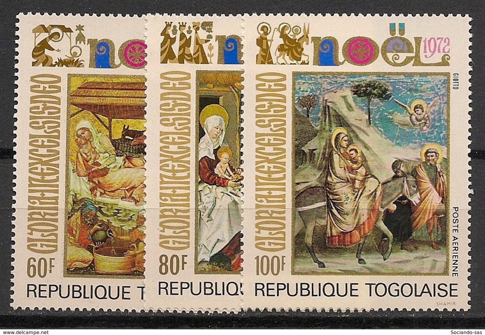 Togo - 1972 - Poste Aérienne PA N°Yv. 193 à 195 - Noel - Neuf Luxe ** / MNH / Postfrisch - Togo (1960-...)