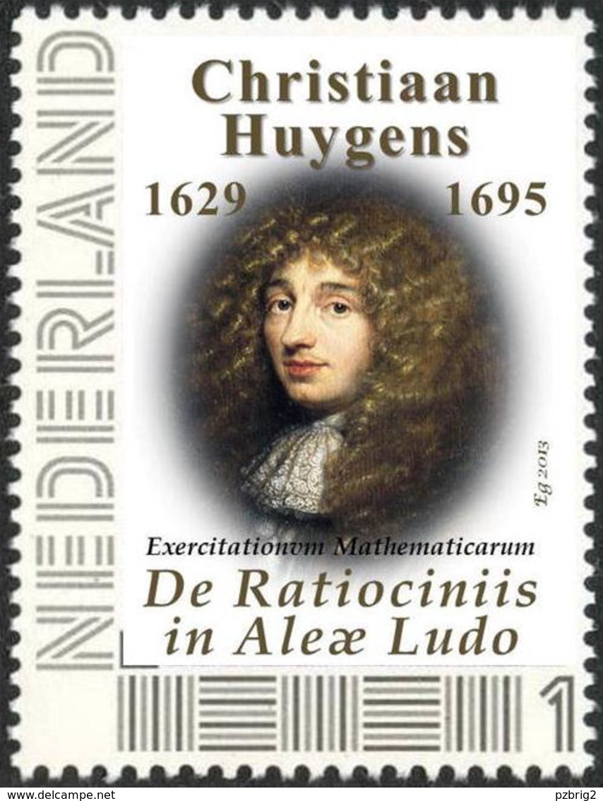 HUYGENS, Chr. - Dutch Astronomer, Mathematician And Physicist - Probability, Mathematics, Maths - Individual Stamp - Sonstige & Ohne Zuordnung