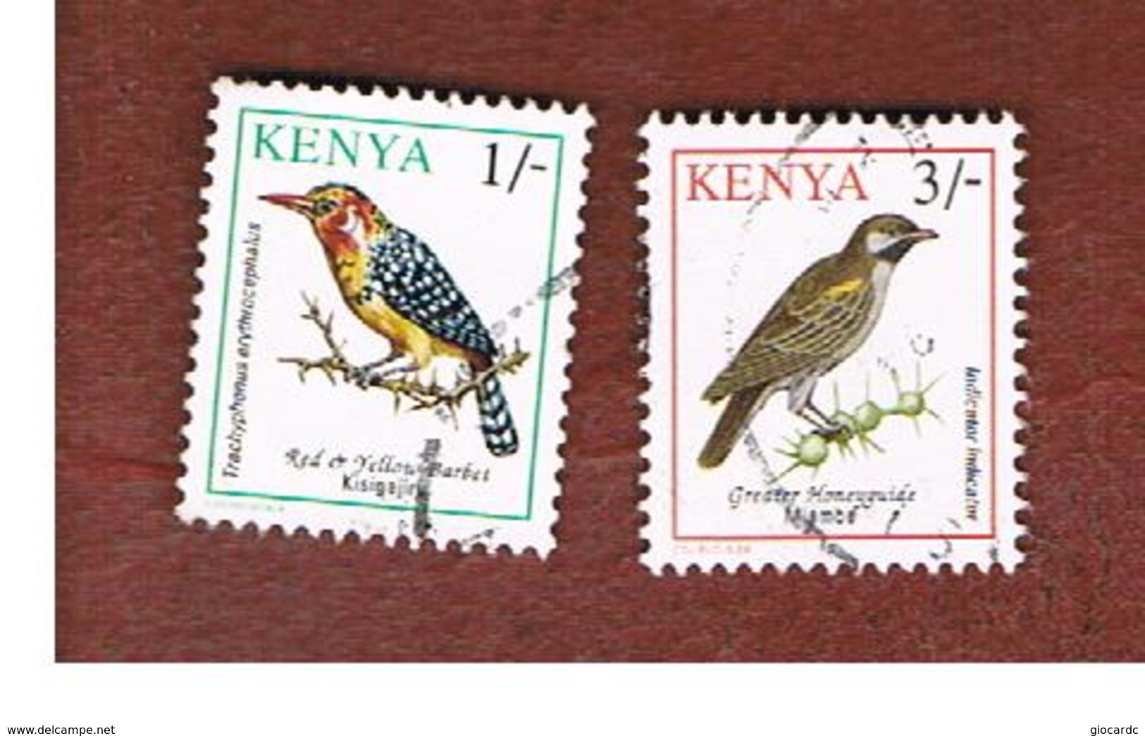 KENYA  -  SG 594.595  -   1993 BIRDS      -  USED° - Kenya (1963-...)