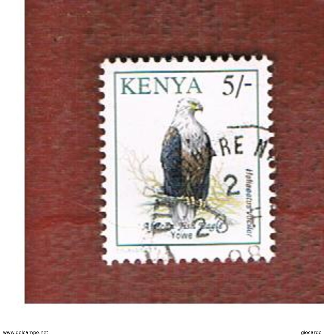 KENYA  -  SG 595a  -   1994 BIRDS: AFRICAN FISH-EAGLE      -  USED° - Kenia (1963-...)