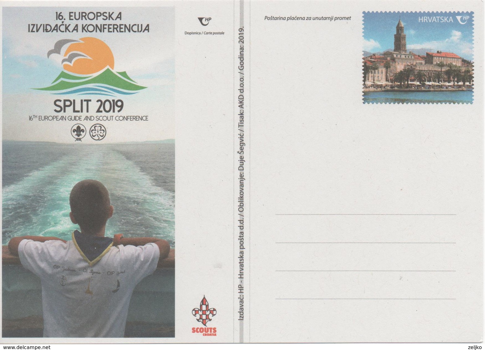 Croatia, 16th European Guide And Scout Conference Split 2019, Stationery - Cartas & Documentos