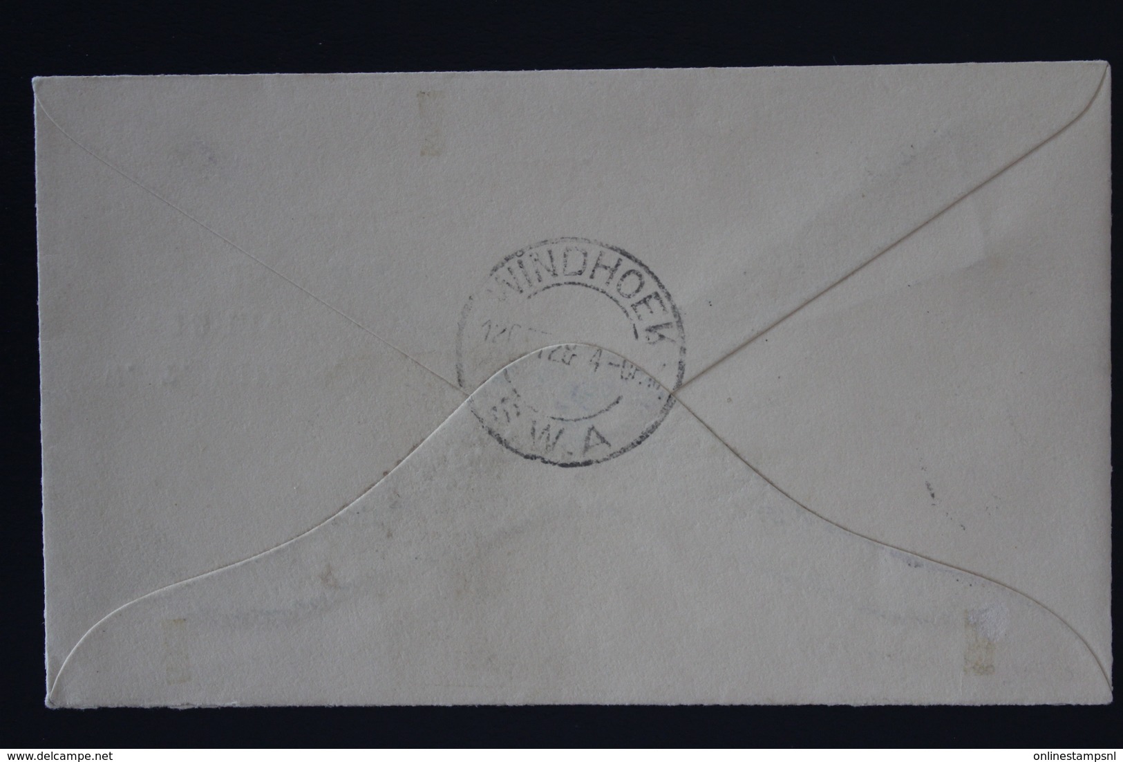 South West Africa Airmail Registered Cover  Windhoek 12-10-28 To Birmingham SG 44A + 44 B - Afrique Du Sud-Ouest (1923-1990)