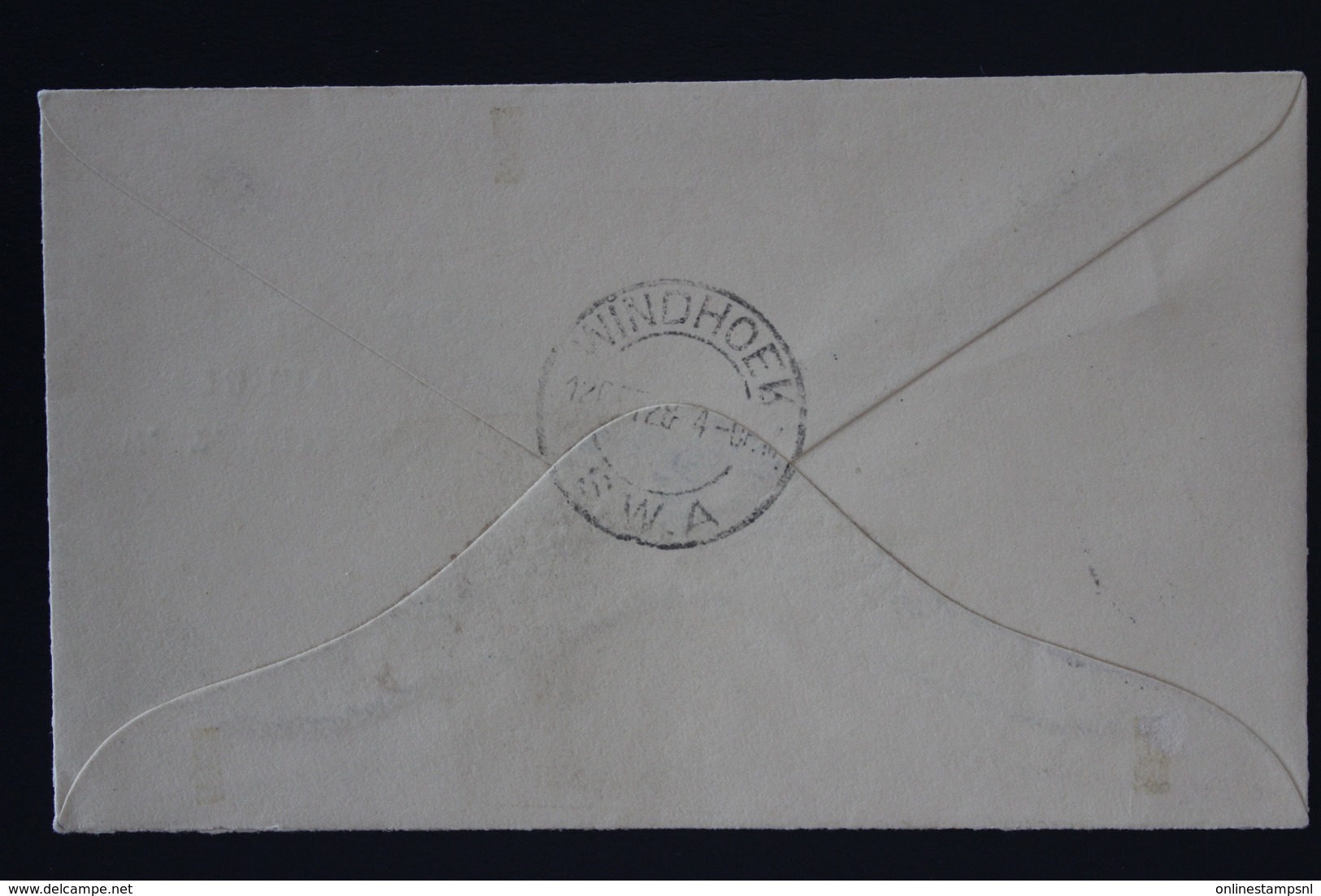 South West Africa Airmail Registered Cover  Windhoek 12-10-28 To Birmingham SG 44A + 44 B - Südwestafrika (1923-1990)