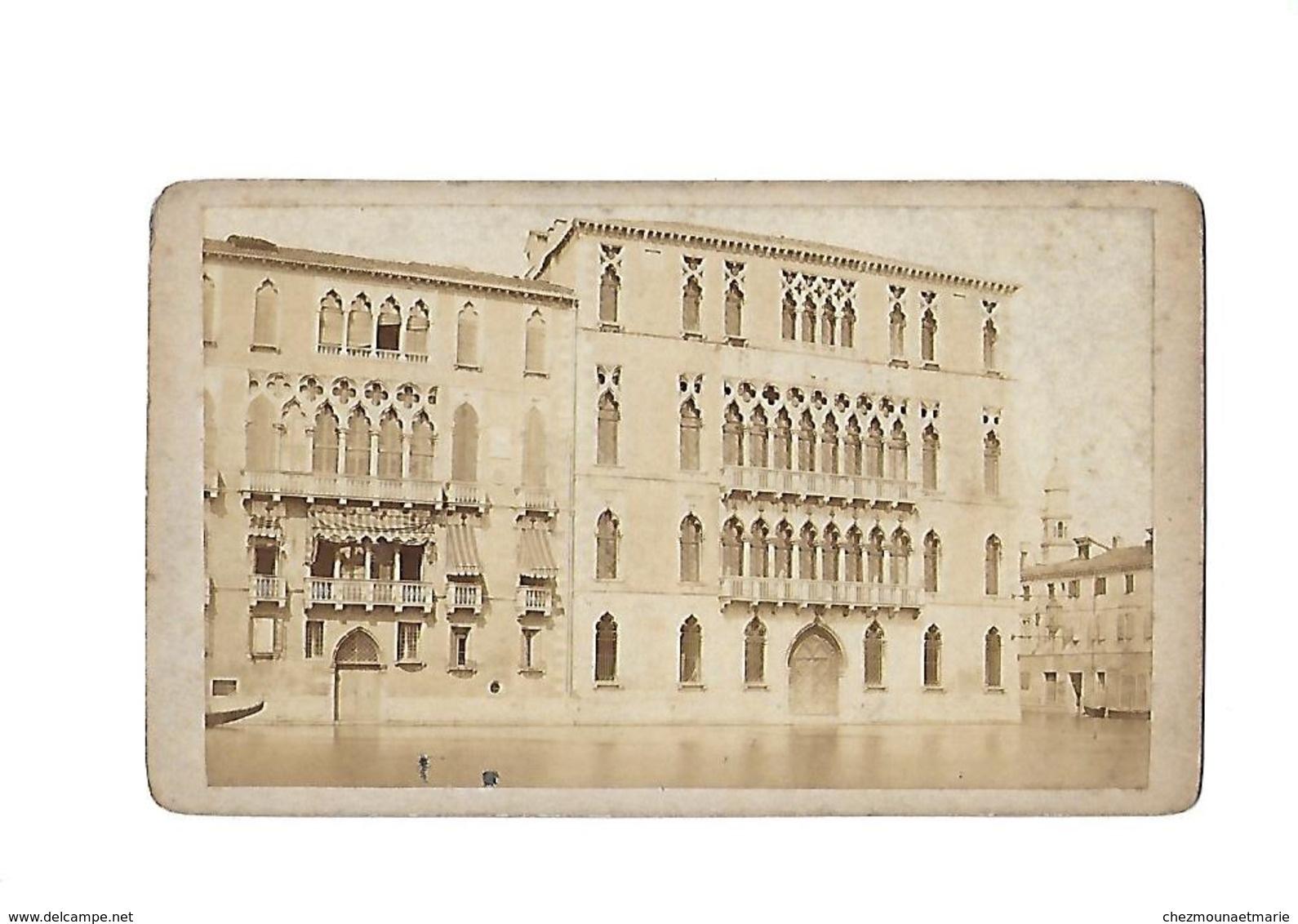 PALAZZO GIUSTINIANI FOSCARI - CDV PHOTO PONTI VENEZIA ITALIE KUHN PARIS - Anciennes (Av. 1900)