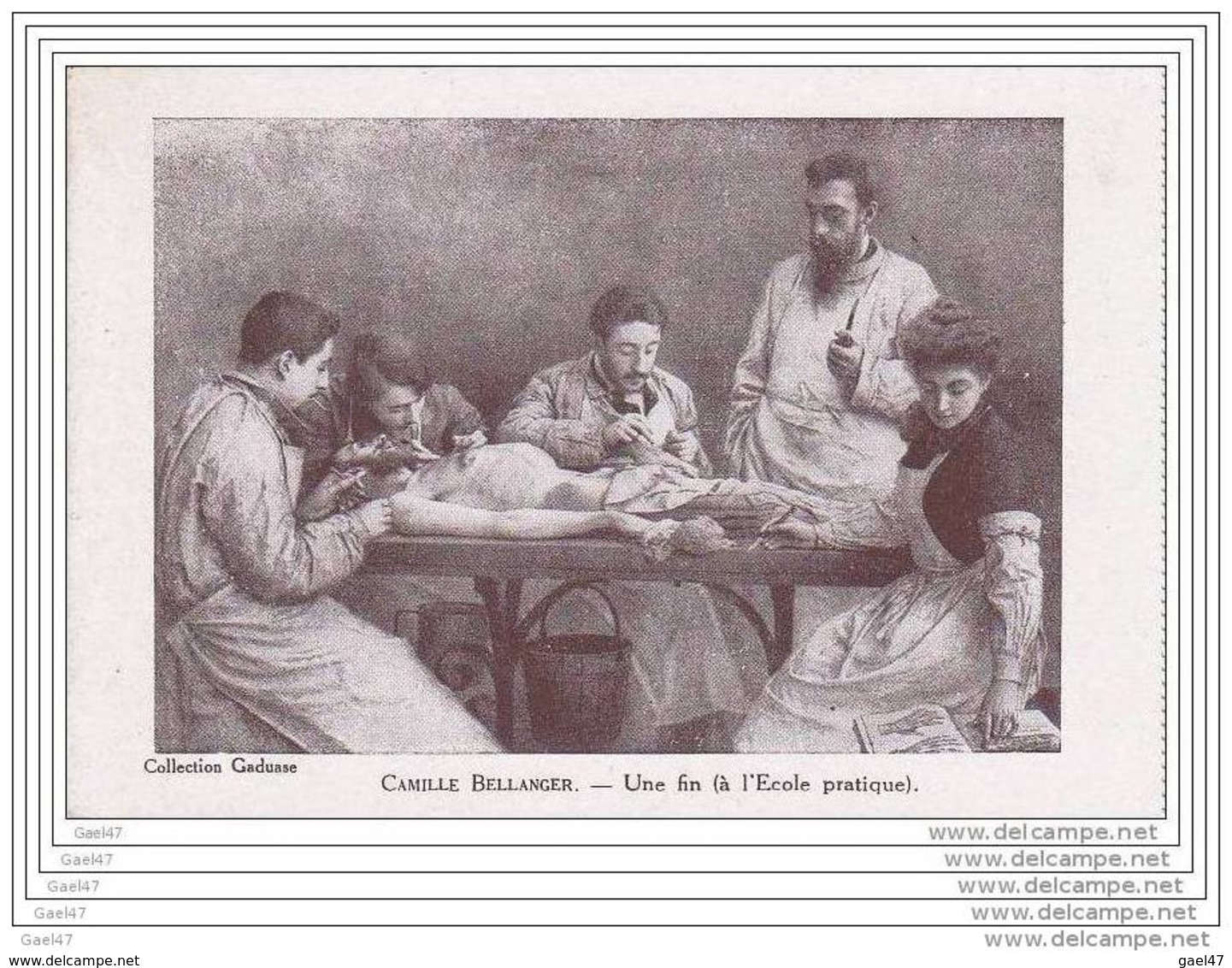 Cpa Réf  Z0.785  ( Collection Gaduase )  Camille Bellanger   """"   Une Fin ( à  école Pratique - Health