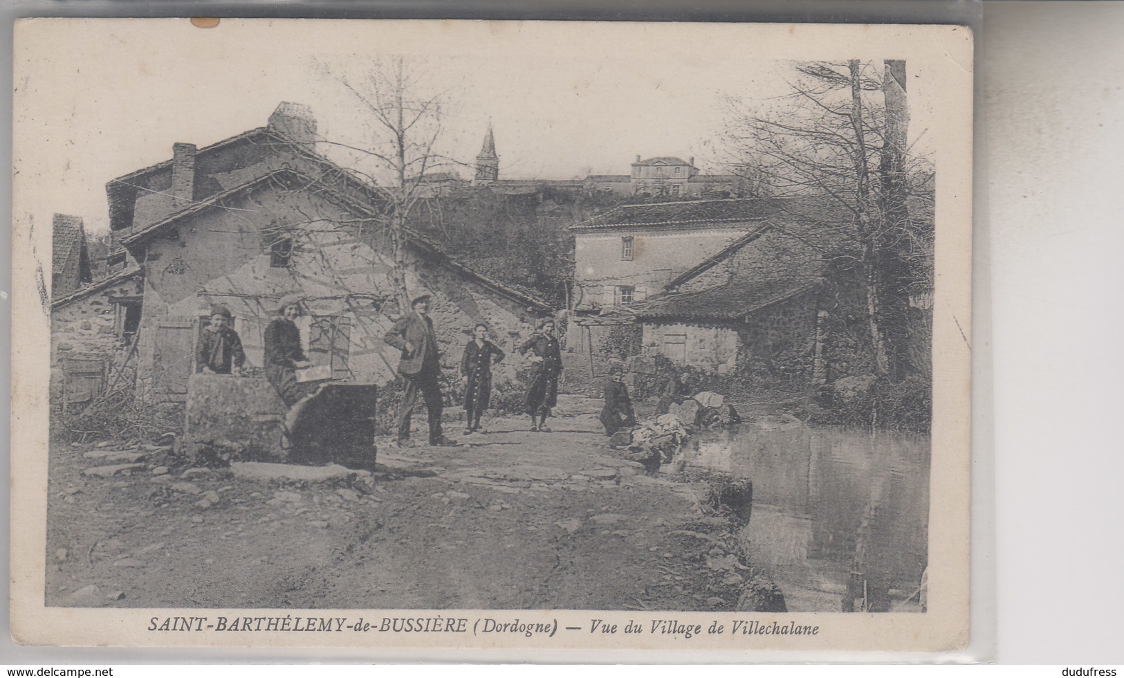 SAINT  BARTHELEMY DE BUSSIERE  VUE DU VILLAGE DE VILLECHALANE - Autres & Non Classés