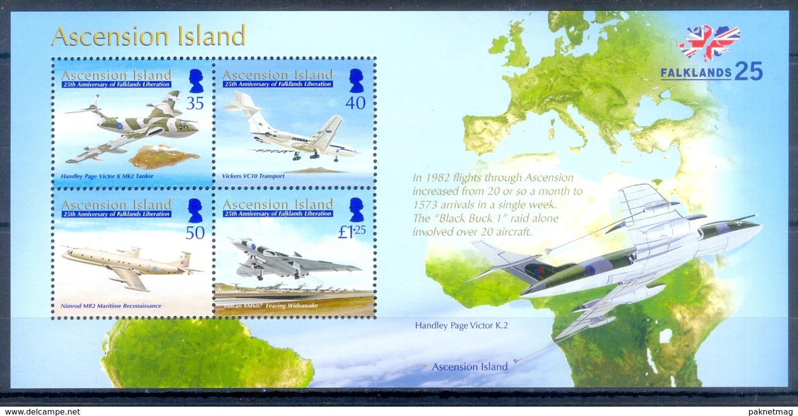 D167- Ascension Island. 25th Anniversary Of Falklands Liberation - Ascension