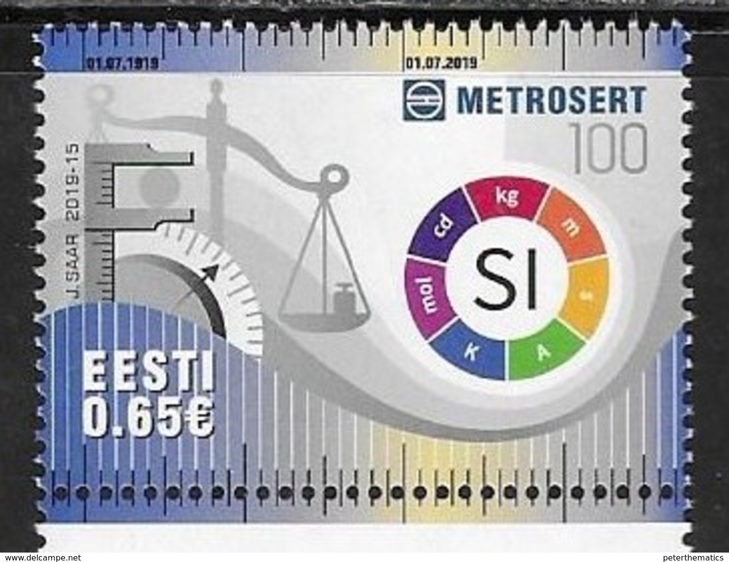 ESTONIA , 2019, MNH, REDEFINITION OF METRIC SYSTEM UNITS, 1v - Other & Unclassified