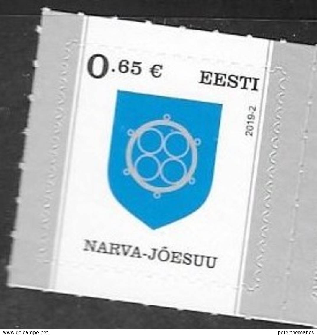 ESTONIA , 2019, MNH, DEFINITIVES, COAT OF ARMS, 1v - Stamps