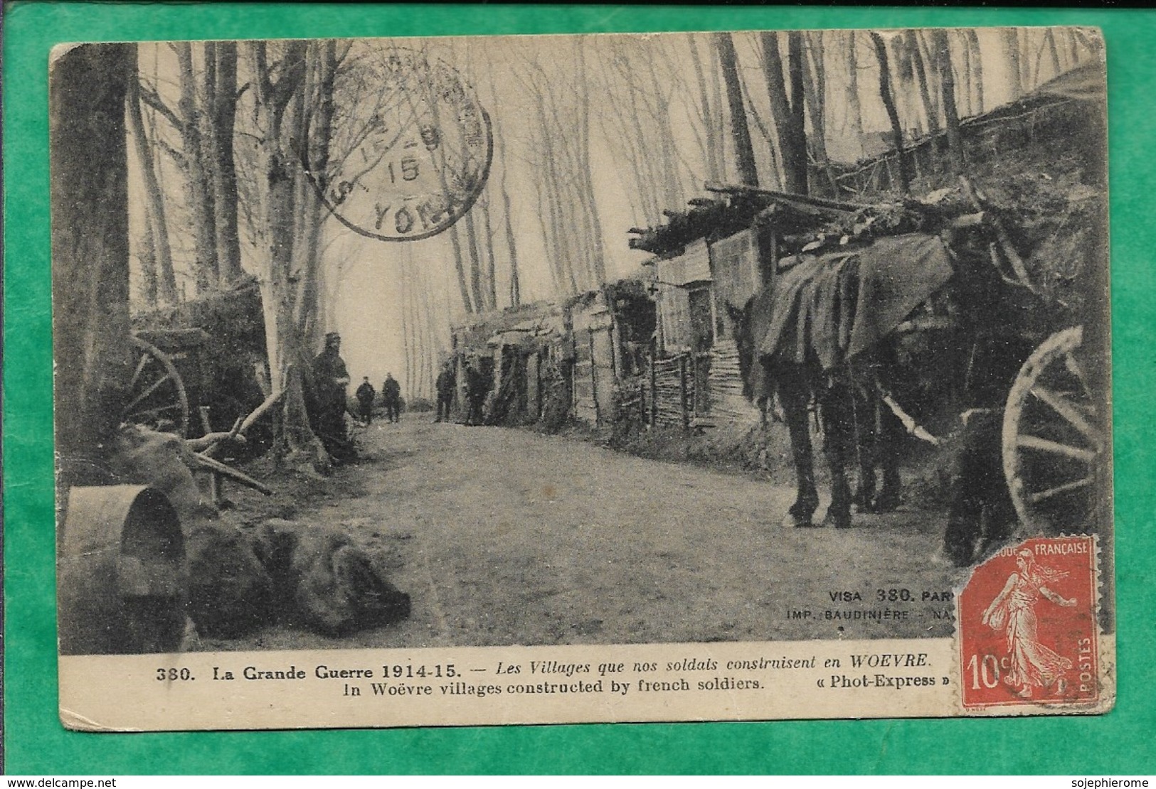 Les Villages Que Nos Soldats Construisent En Woëvre 2scans 14-09-1915 Attelage (envoyée De Saint-Martin) - Lorraine