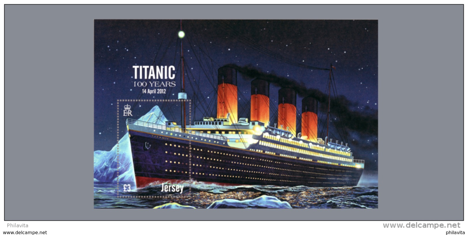 2012 Jersey - Titanic - 100 Years Of The Titanic Catastrophe  - MS - Paper - MNH** MI B 99 (kk) - Jersey