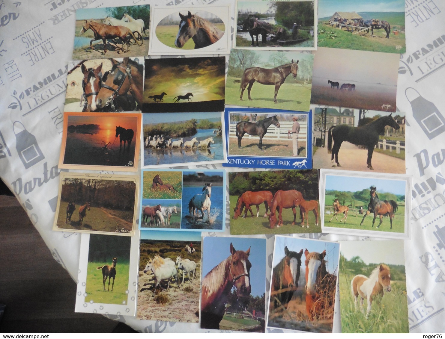 LOT  DE 90 CARTES POSTALES DE CHEVAUX - Chevaux