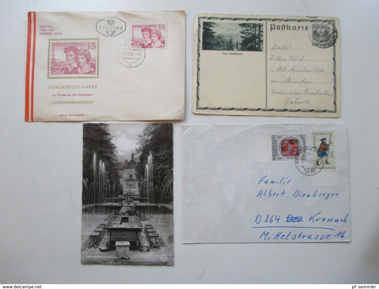 Österreich Ca. 1885 - 1980er Jahre Ganzsachen / FDC / Belege Stöberposten Insgesamt 325 Belege / Karten - Sammlungen (ohne Album)