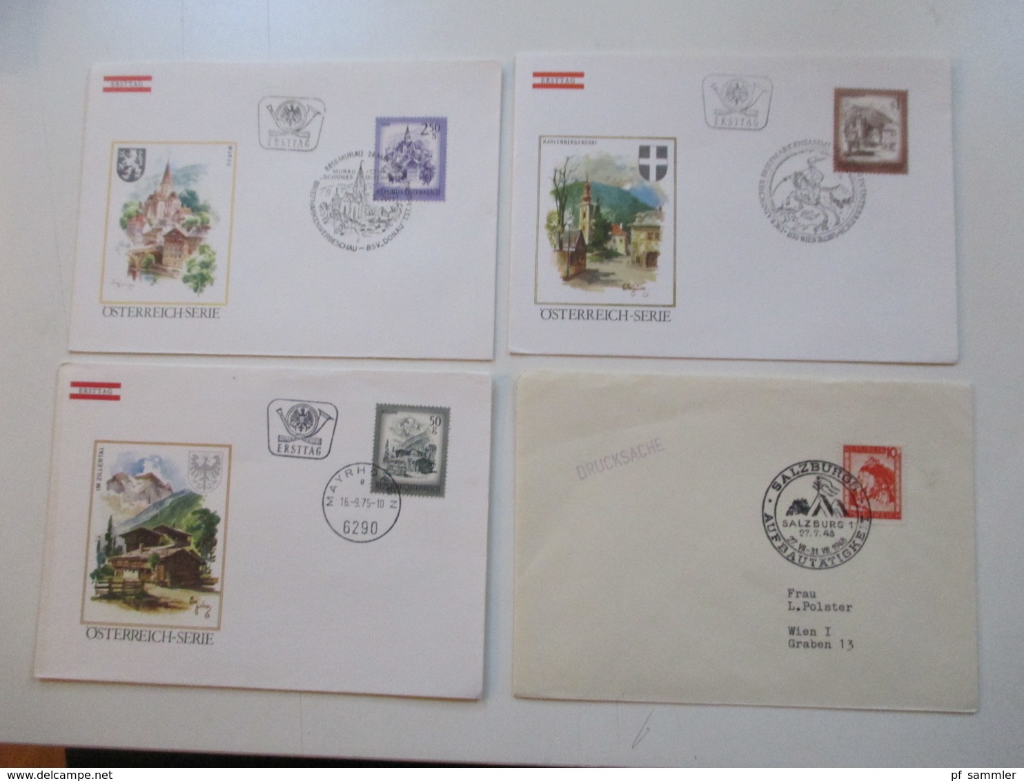 Österreich ca. 1885 - 1980er Jahre Ganzsachen / FDC / Belege Stöberposten insgesamt 325 Belege / Karten