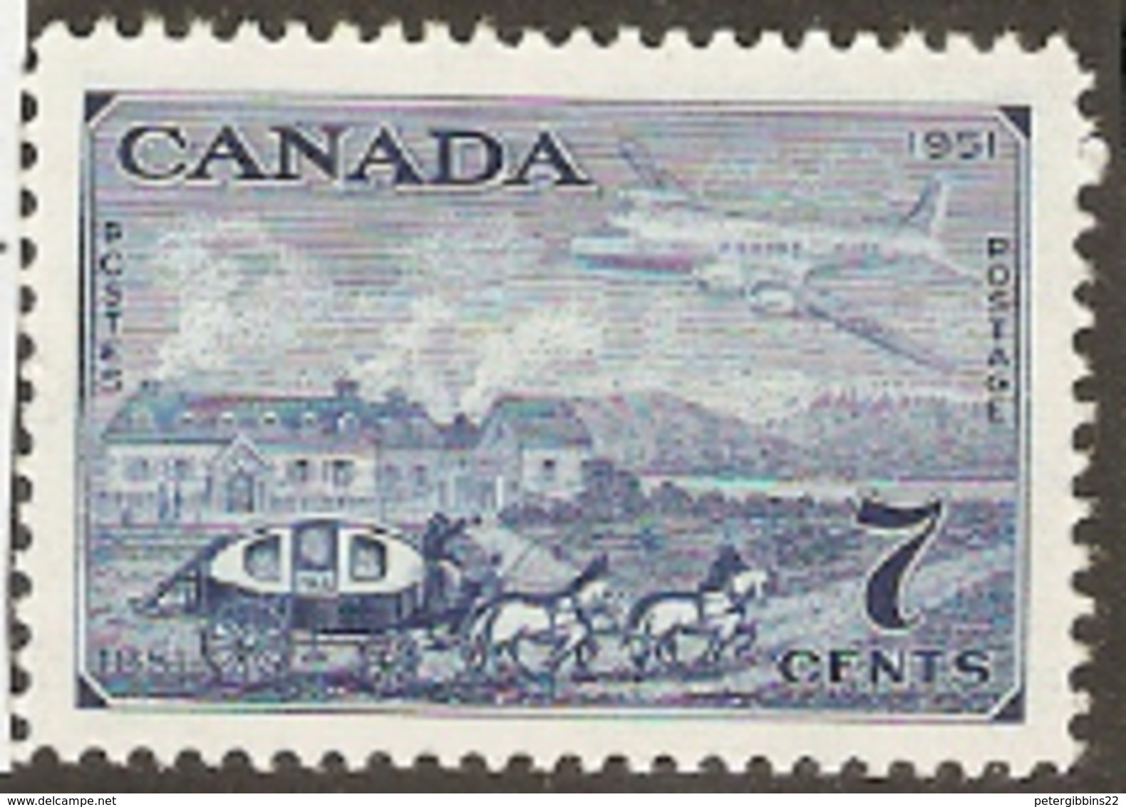 Canada     1951   SG 438   Canada Stamp Centenary    Mounted Mint - Unused Stamps